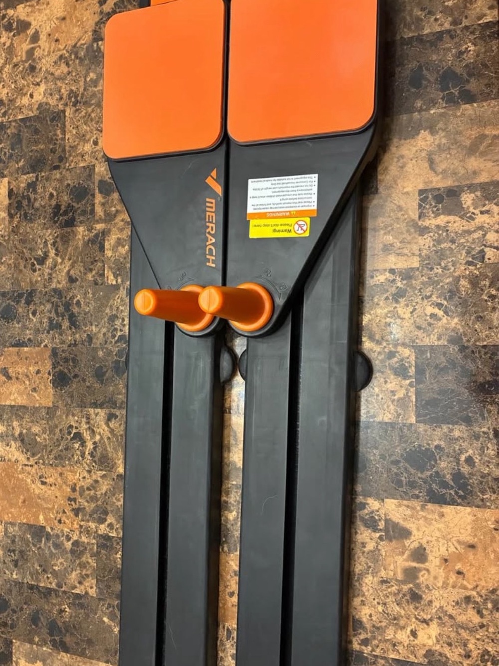 Orange and Black Home Stepper Exercise Machine